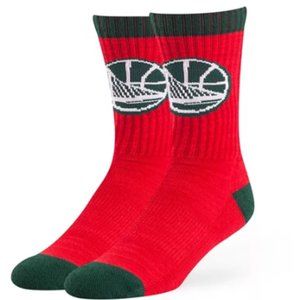 Adult 47 Brand Golden State Warriors Colorblocked Crew Sock